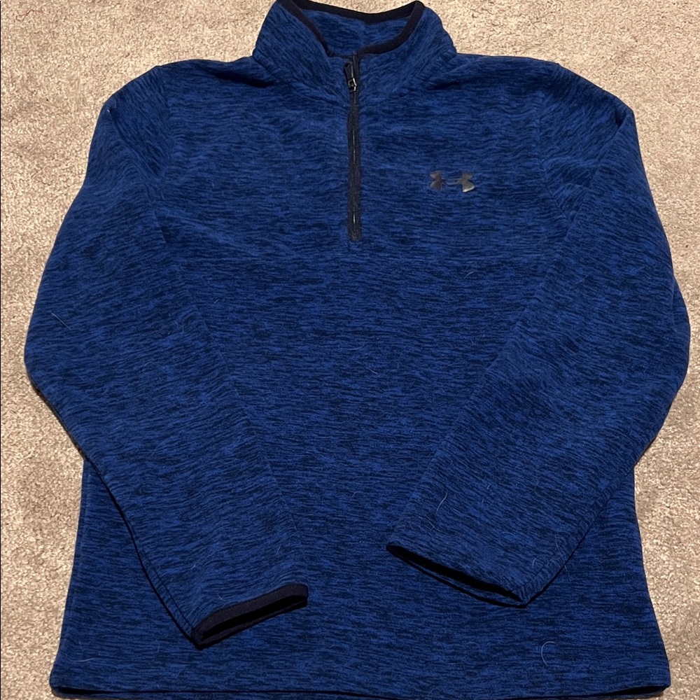 Under Armour Blue Kids Fleece Quarter-zip Sweatshirt